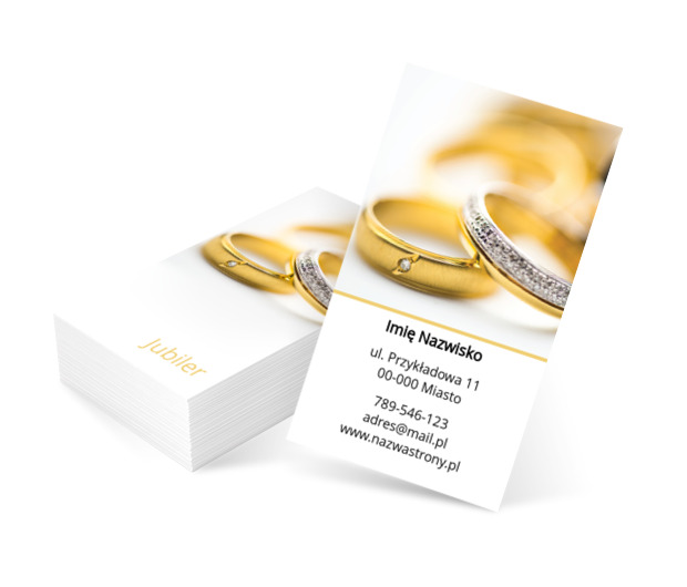 Sto procent szyku, Sprzedaż, Jubiler - Wizytówki Netprint szablony online