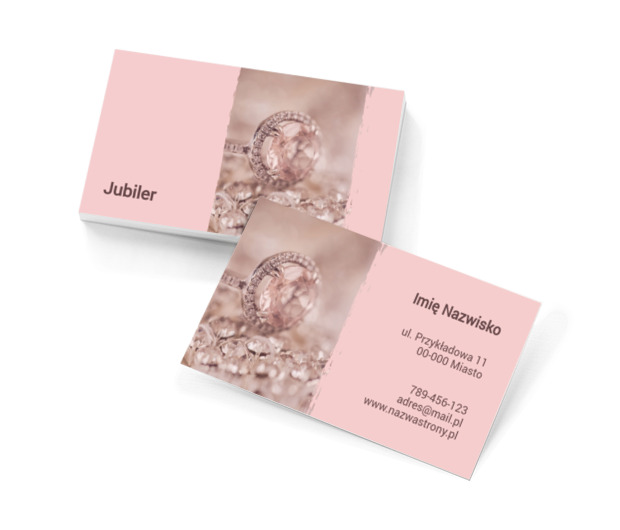 Elegancja przede wszystkim, Sprzedaż, Jubiler - Wizytówki Netprint szablony online