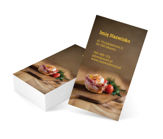 Liczy się smak, Gastronomia, Catering - Wizytówki Netprint szablony online