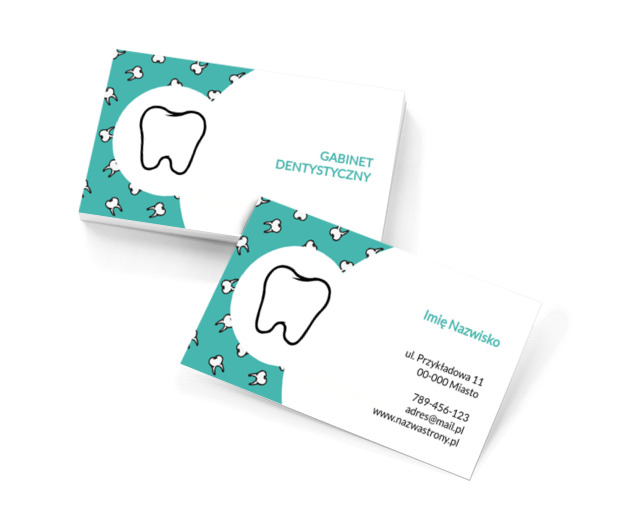 Zdrowe zęby, Medycyna, Stomatologia - Wizytówki Netprint szablony online
