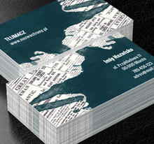 Językowe zawiłości, Usługi biurowe, Tłumacz - Wizytówki Netprint