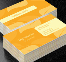 Pomarańczowy zawrót głowy, Motywy, Roślinne - Wizytówki Netprint