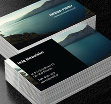 Cudowny widok na jezioro, Motywy, Krajobraz - Wizytówki Netprint