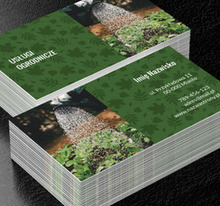 W zielonym ogrodzie, Środowisko i Przyroda, Usługi ogrodnicze - Wizytówki Netprint