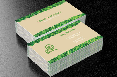 Moc zieleni, Środowisko i Przyroda, Usługi ogrodnicze - Wizytówki Netprint