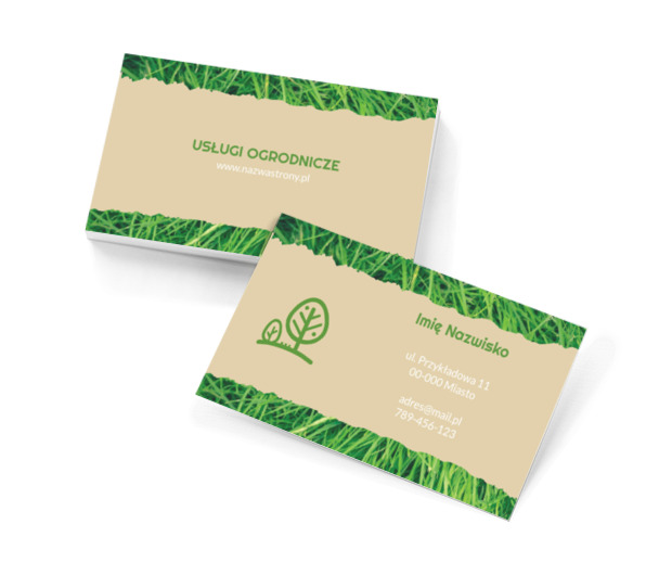 Moc zieleni, Środowisko i Przyroda, Usługi ogrodnicze - Wizytówki Netprint szablony online