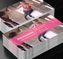 W zdrowym ciele zdrowy duch, Zdrowie i uroda, Siłownia - Wizytówki Netprint