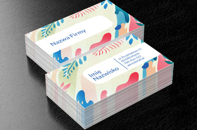 Niezwykłość barw, Motywy, Tła i tekstury - Wizytówki Netprint