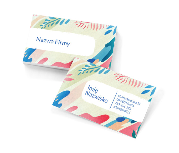 Niezwykłość barw, Motywy, Tła i tekstury - Wizytówki Netprint szablony online