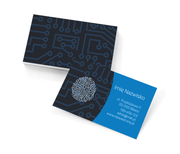 Pochwała nowoczesności, Telekomunikacja i Internet, Informatyk - Wizytówki Netprint szablony online