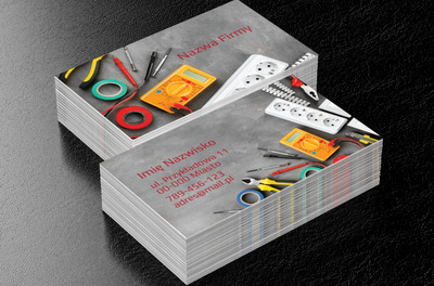 Co do naprawy?, Budownictwo, Elektryk - Wizytówki Netprint