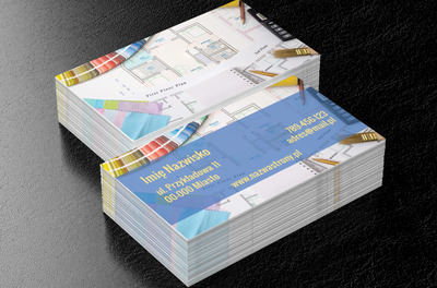 Projektowanie z pasją, Budownictwo, Aranżacja wnętrz - Wizytówki Netprint