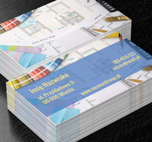 Projektowanie z pasją, Budownictwo, Aranżacja wnętrz - Wizytówki Netprint