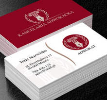 Litera prawa, Prawo, Adwokat - Wizytówki Netprint