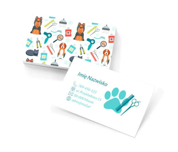 Czworonożne piękno, Środowisko i Przyroda, Schronisko - Wizytówki Netprint szablony online