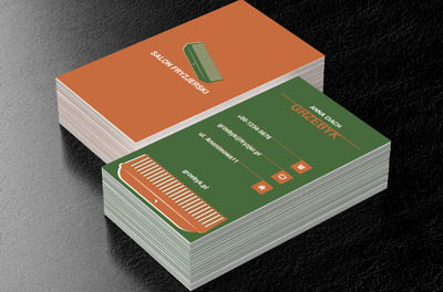 Grzebień fryzjerski, Zdrowie i uroda, Salon fryzjerski - Wizytówki Netprint