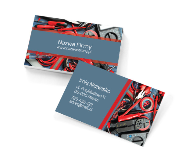 Naprawy w tempie błyskawicznym, Usługi domowe, Serwisant - Wizytówki Netprint szablony online