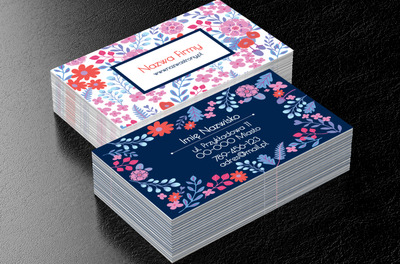 Pośród kwiatów, Środowisko i Przyroda, Kwiaciarnia - Wizytówki Netprint