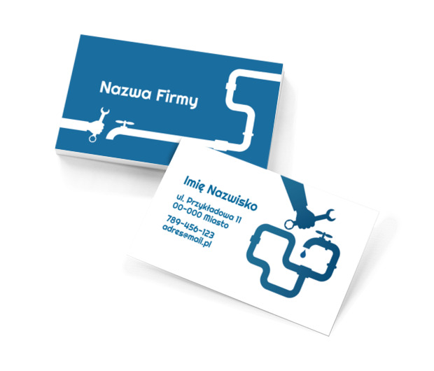 Złota rączka poleca się!, Usługi domowe, Hydraulik - Wizytówki Netprint szablony online