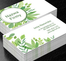 Tak mi zielono!, Motywy, Roślinne - Wizytówki Netprint