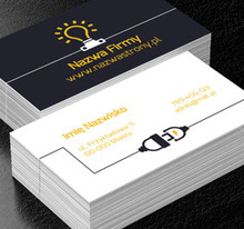 By prąd płynął nieprzerwanie!, Budownictwo, Elektryk - Wizytówki Netprint