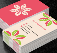 Egzotyczne kwiaty, Zdrowie i uroda, Salon kosmetyczny - Wizytówki Netprint