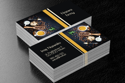 W zachwyceniu smakami, Gastronomia, Kawiarnia - Wizytówki Netprint