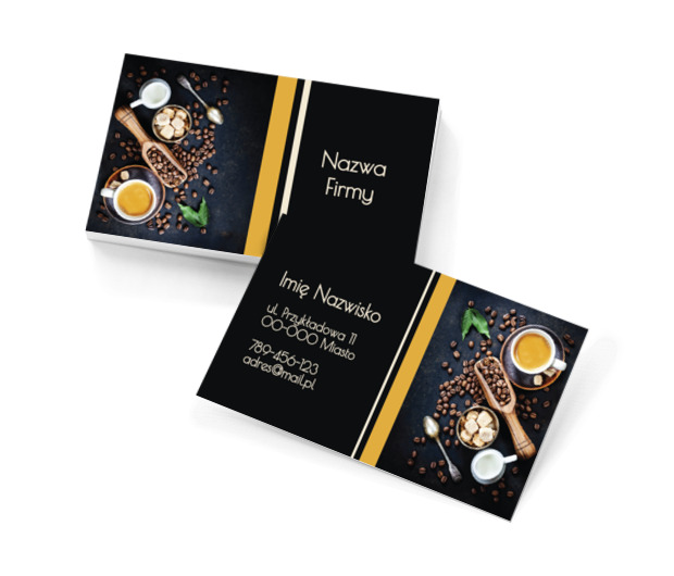W zachwyceniu smakami, Gastronomia, Kawiarnia - Wizytówki Netprint szablony online