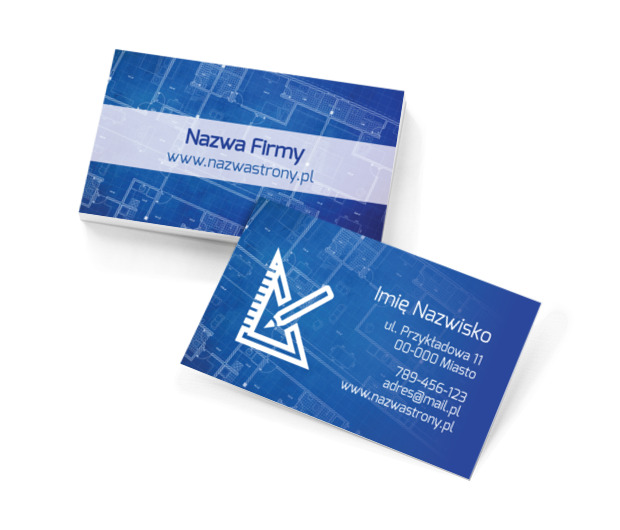 Matematyczne zawiłości, Budownictwo, Architektura - Wizytówki Netprint szablony online