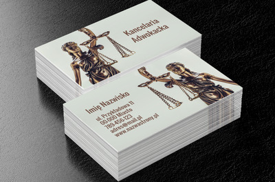 Ręka sprawiedliwości, Prawo, Kancelaria adwokacka - Wizytówki Netprint