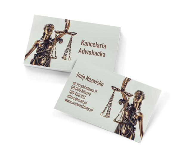 Ręka sprawiedliwości, Prawo, Kancelaria adwokacka - Wizytówki Netprint szablony online
