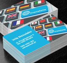 Lider wśród tłumaczy, Usługi biurowe, Tłumacz - Wizytówki Netprint