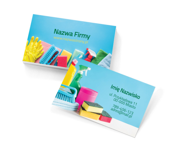 Czystość, której szukasz!, Usługi domowe, Pomoc domowa - Wizytówki Netprint szablony online