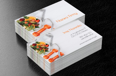 W zdrowym ciele zdrowy duch, Zdrowie i uroda, Dietetyk - Wizytówki Netprint