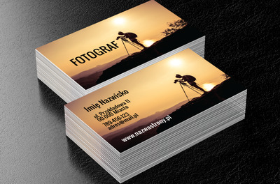 Momenty zatrzymane w kadrach, Fotografia, Usługi fotograficzne - Wizytówki Netprint