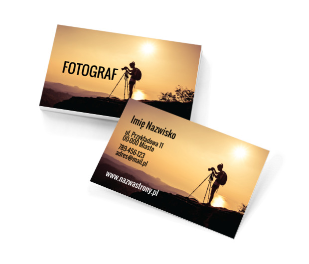 Momenty zatrzymane w kadrach, Fotografia, Usługi fotograficzne - Wizytówki Netprint szablony online