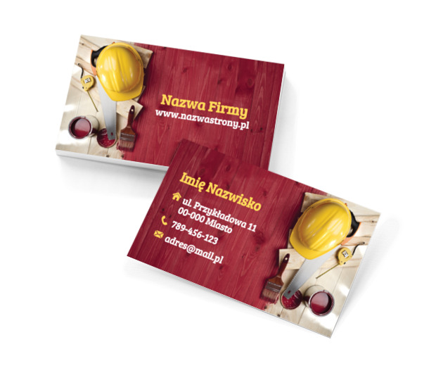 Coś do pomalowania?, Budownictwo, Remont i Wykończenia - Wizytówki Netprint szablony online