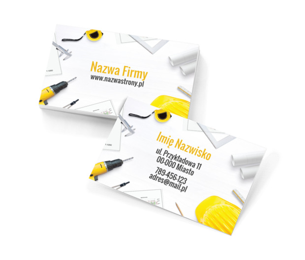 Budujemy nowy dom, Budownictwo, Remont i Wykończenia - Wizytówki Netprint szablony online