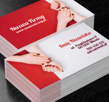 Perfekcyjne paznokcie, Zdrowie i uroda, Salon kosmetyczny - Wizytówki Netprint