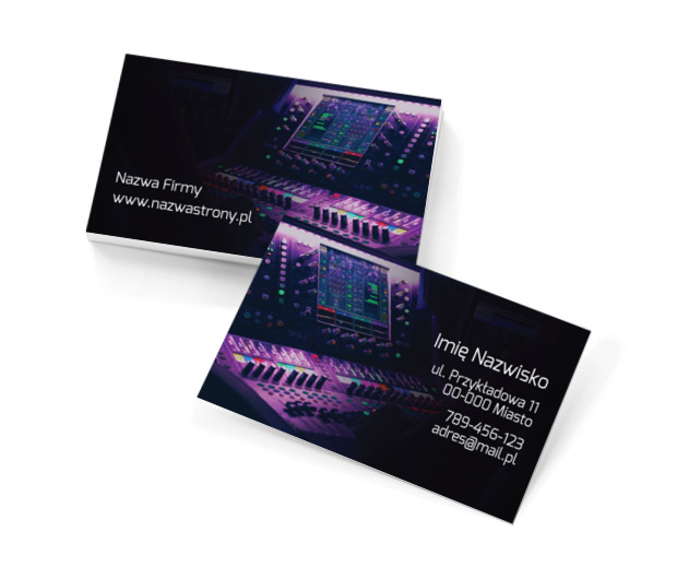 Co dziś zagramy?, Rozrywka, DJ - Wizytówki Netprint szablony online