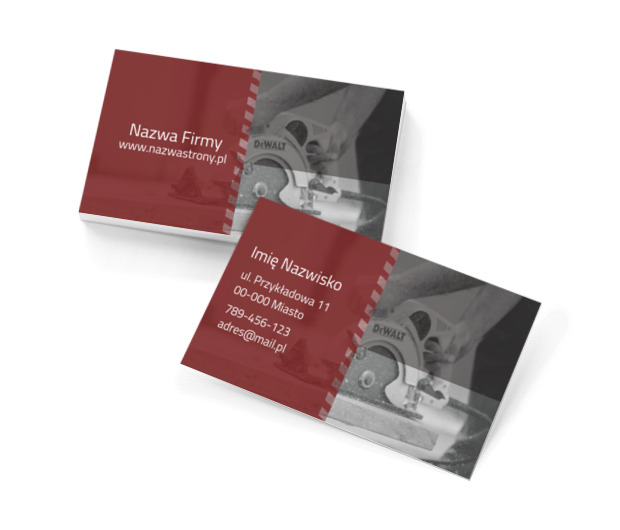 Szlifowanie i nie tylko, Budownictwo, Remont i Wykończenia - Wizytówki Netprint szablony online