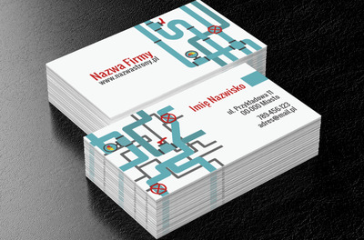 Usługi hydrauliczne w najlepszym wydaniu, Usługi domowe, Hydraulik - Wizytówki Netprint