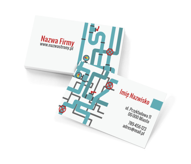 Usługi hydrauliczne w najlepszym wydaniu, Usługi domowe, Hydraulik - Wizytówki Netprint szablony online