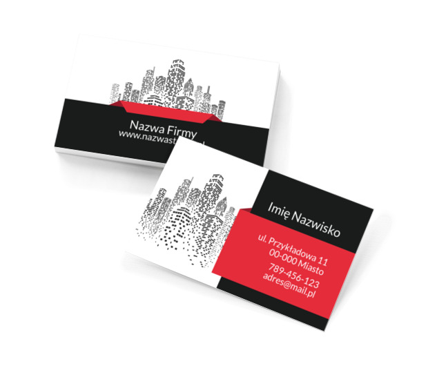 W świecie nieruchomości, Nieruchomość, Biuro nieruchomości - Wizytówki Netprint szablony online