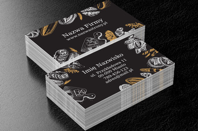 W świecie chrupiących wypieków, Gastronomia, Cukiernia - Wizytówki Netprint