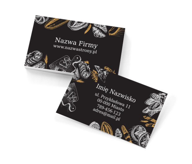 W świecie chrupiących wypieków, Gastronomia, Cukiernia - Wizytówki Netprint szablony online