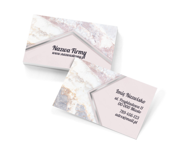 Marmurowy klasyk, Motywy, Glamour - Wizytówki Netprint szablony online