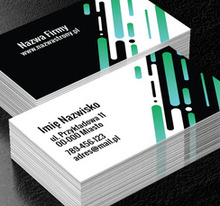 Futurystyczny design, Telekomunikacja i Internet, Grafik komputerowy - Wizytówki Netprint