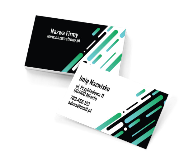 Futurystyczny design, Telekomunikacja i Internet, Grafik komputerowy - Wizytówki Netprint szablony online