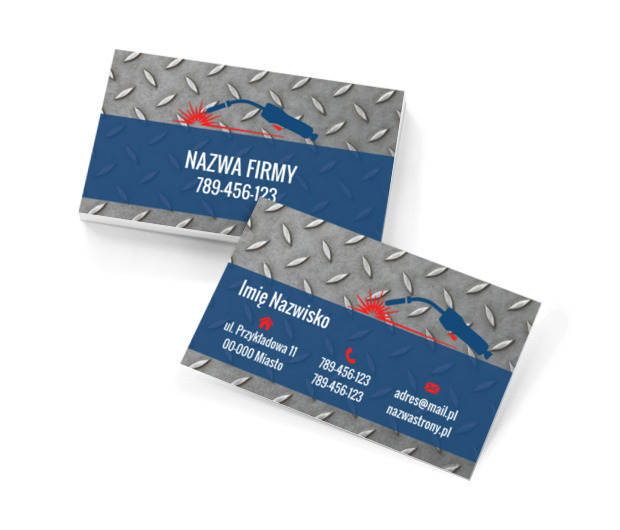 Specjaliści od konstrukcji metalowych, Usługi domowe, Serwisant - Wizytówki Netprint szablony online
